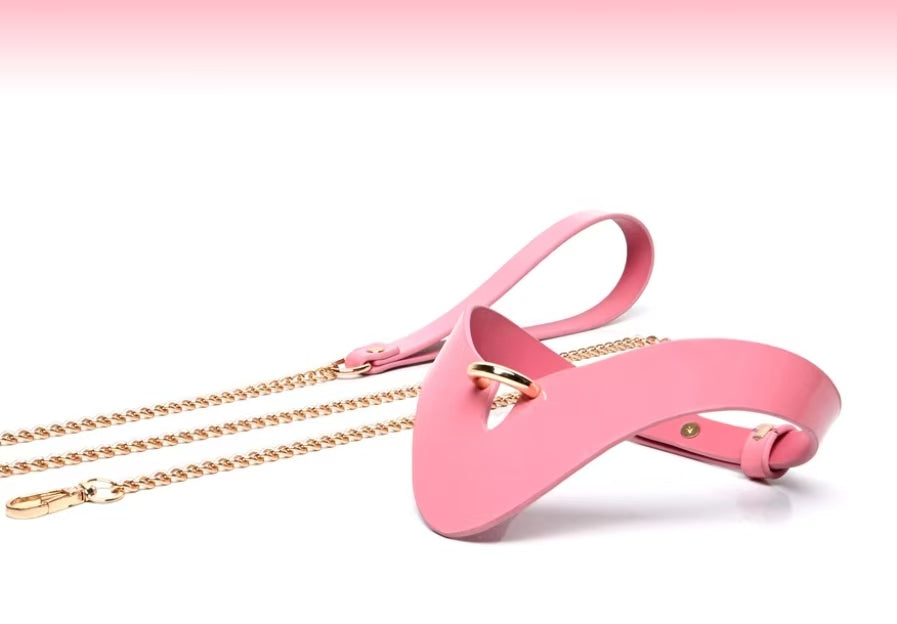 Pink Leather Restraint Set