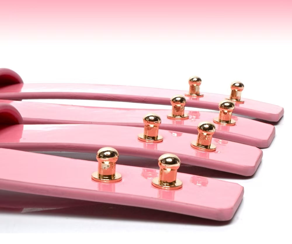 Pink Leather Restraint Set