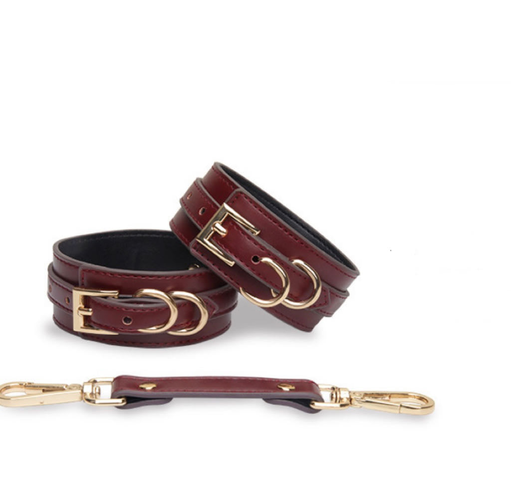 a set of bdsm ankle cuff