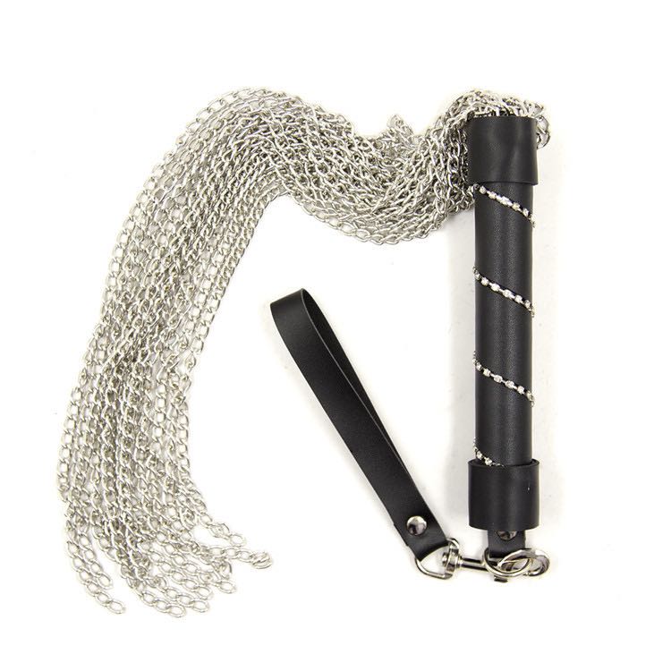 a Flogger Metal with Leather Handle