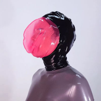 Premium Latex Breathplay Hood – Adjustable Breath Control Mask for Sensory Deprivation
