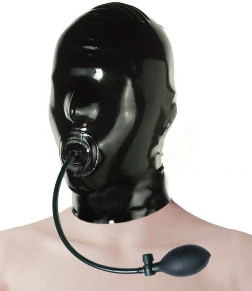 Inflatable Latex Hood Inflatable Gag Hood Latex Hooded Bekinky inflatable-latex-hood-inflatable-gag-hood-latex-hooded-bekinky