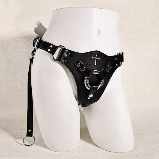 Female Leather Strap-On Harness for BDSM
