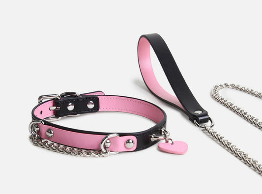 a sex collar and leash