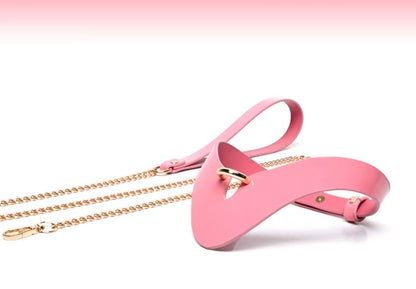 Pink Leather Restraint Set
